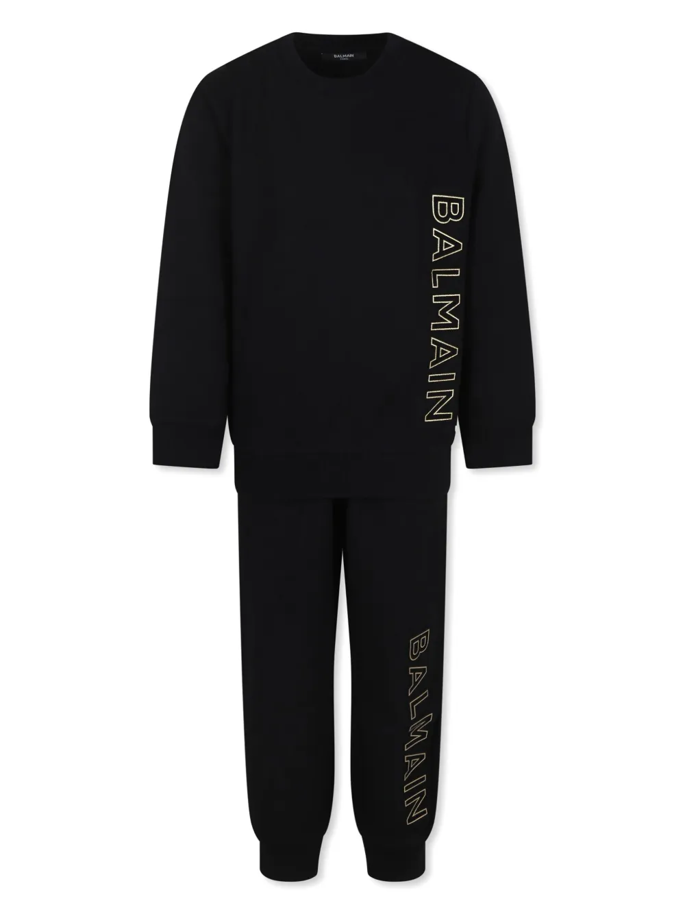 

Спортивный костюм с логотипом Balmain Kids, черный