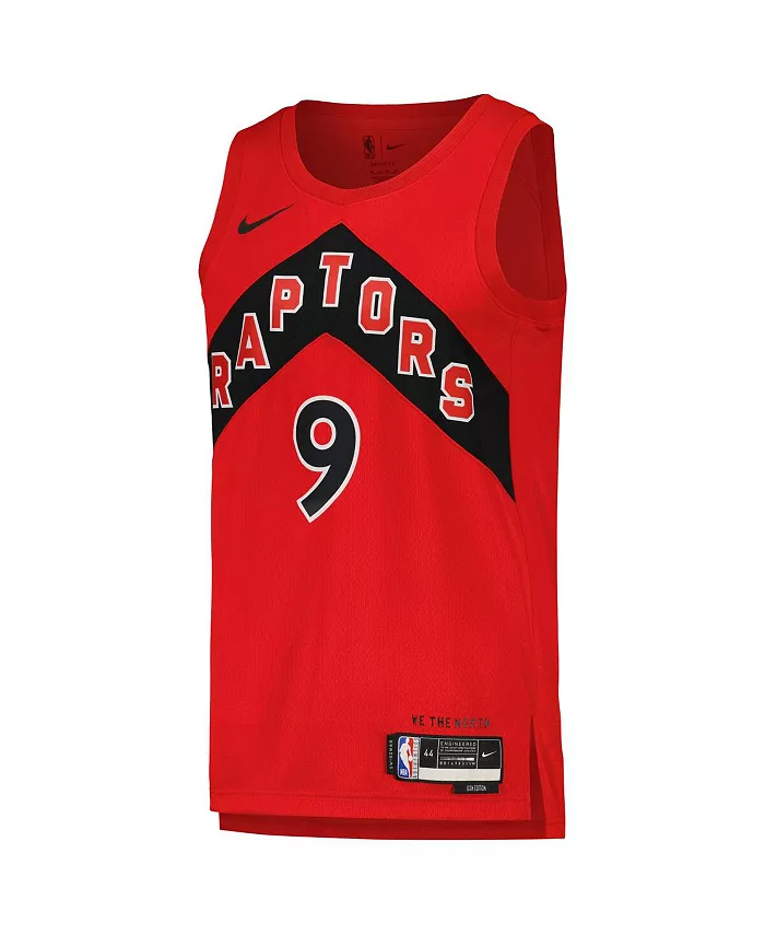 Мужская и женская майка игрока RJ Barrett Red Toronto Raptors Swingman - Icon Edition Nike — фото 2