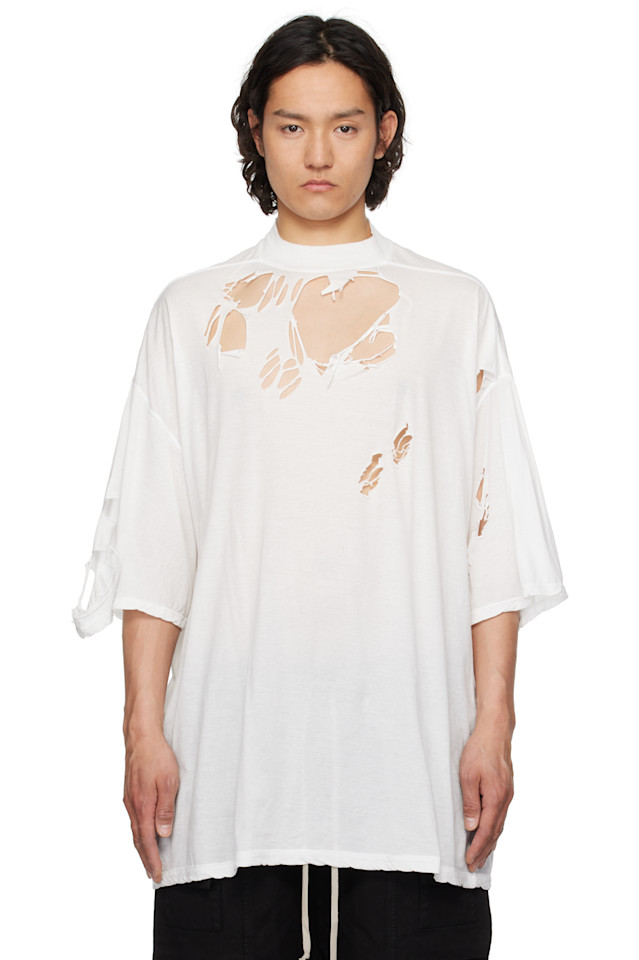 

Футболка Hollywood Tommy Rick Owens Drkshdw, цвет milk
