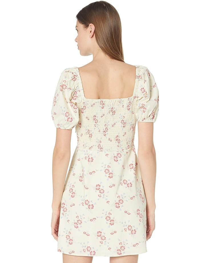 

Платье WAYF U-Ring Bodice Mini Dress, цвет Ivory Whisper Floral