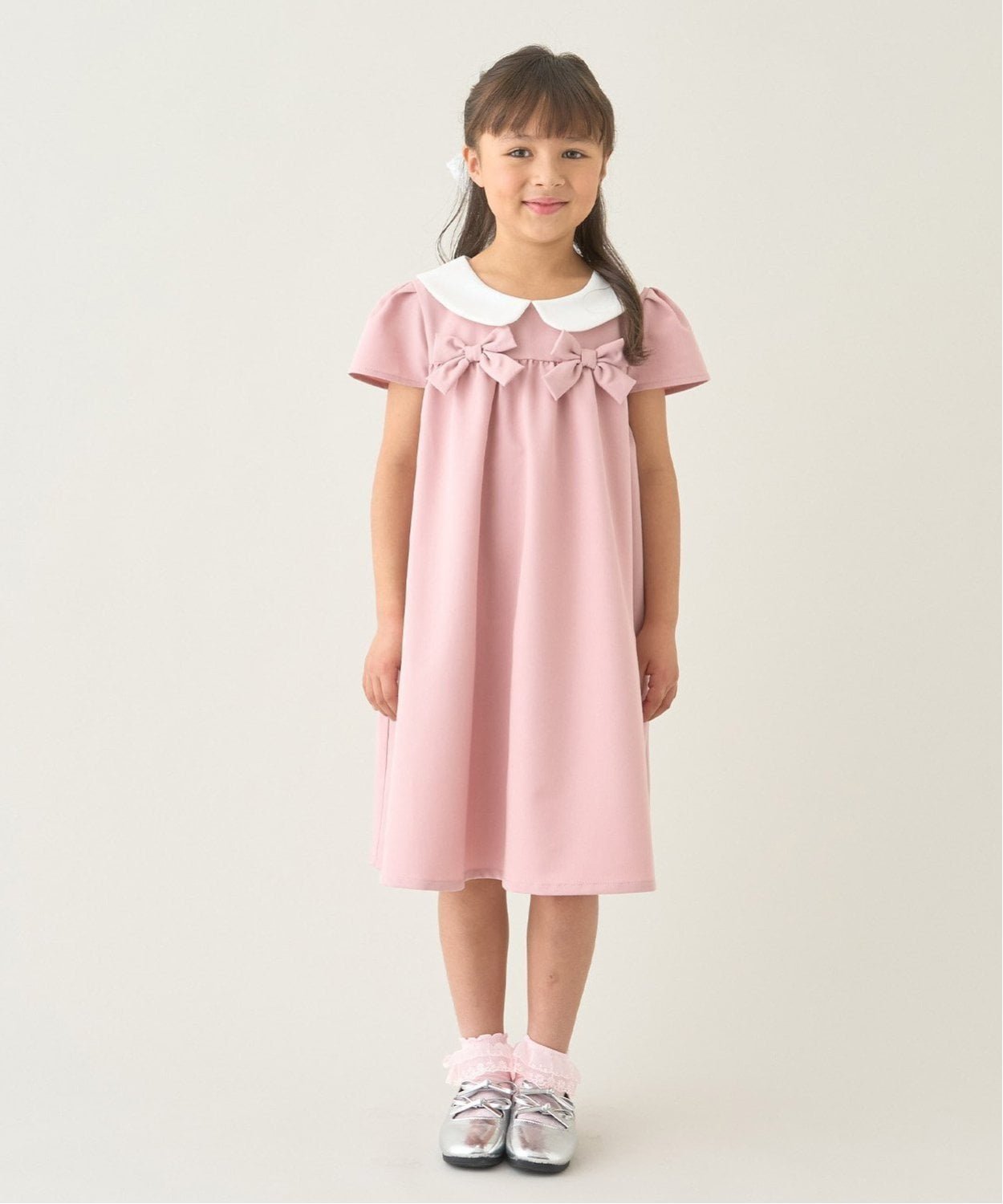 Платье с круглым воротником Lycee mine, Pink