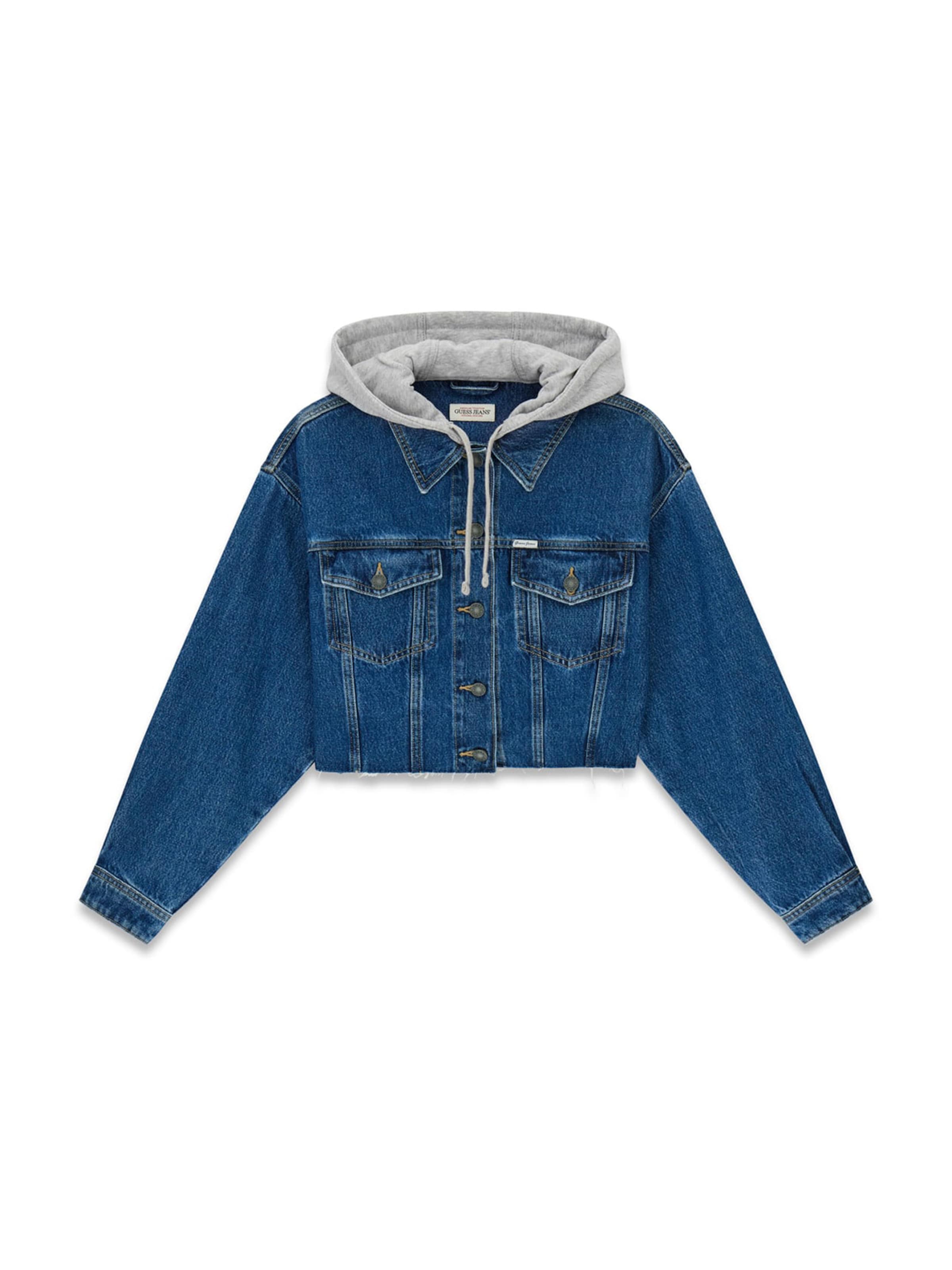 

GUESS JEANS Куртка для межсезонья в синем дениме