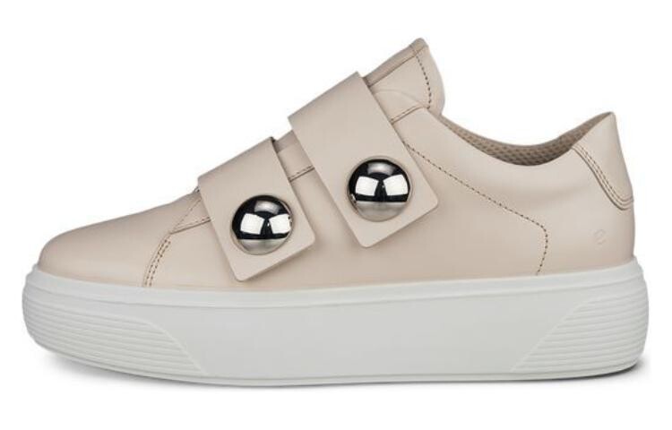 

Кроссовки ecco Skateboarding Shoes Women's Low-top Beige, бежевый