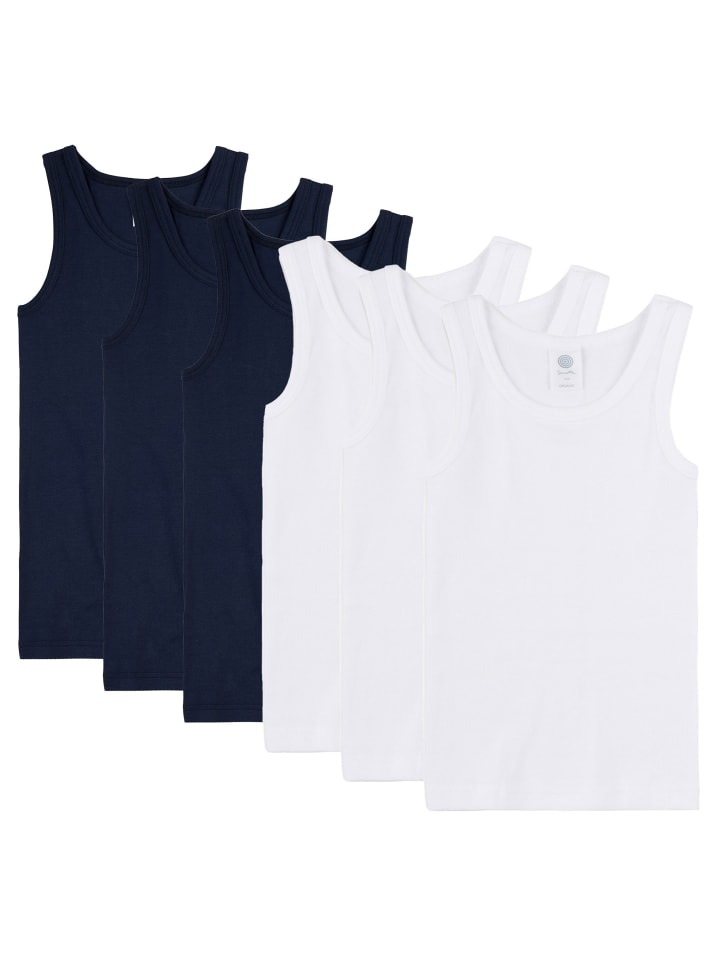 

Майка Sanetta, белый/синий