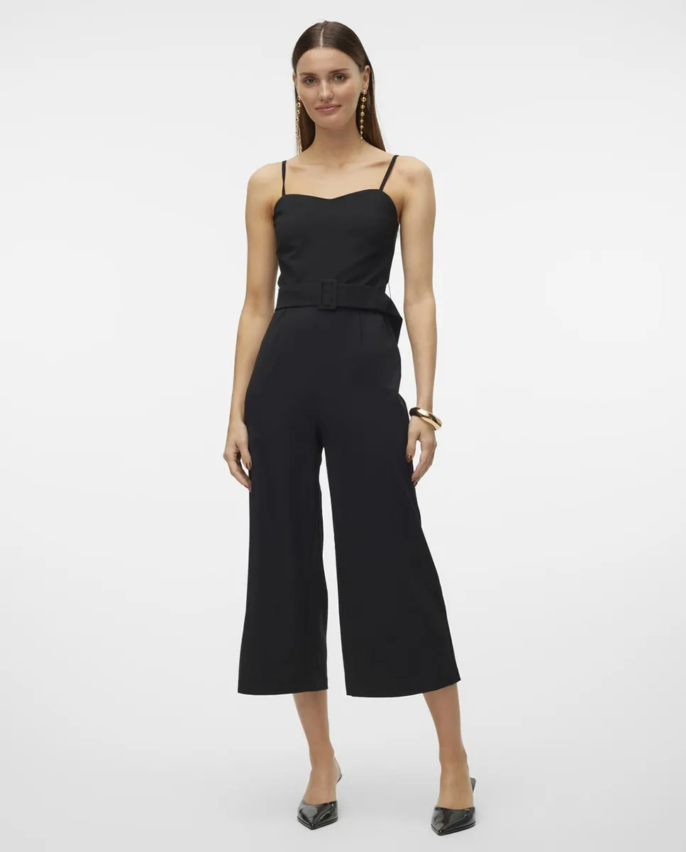 

Женский комбинезон миди с подходящим поясом Vero Moda, цвет Blanco Hielo