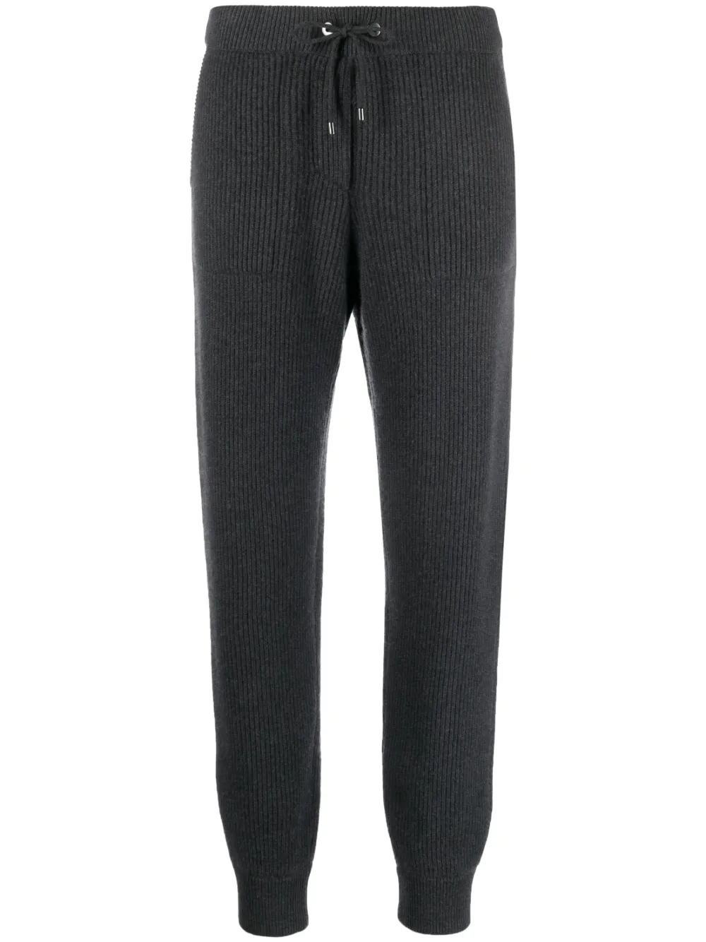 

Кашемировые брюки в рубчик Brunello Cucinelli, серый