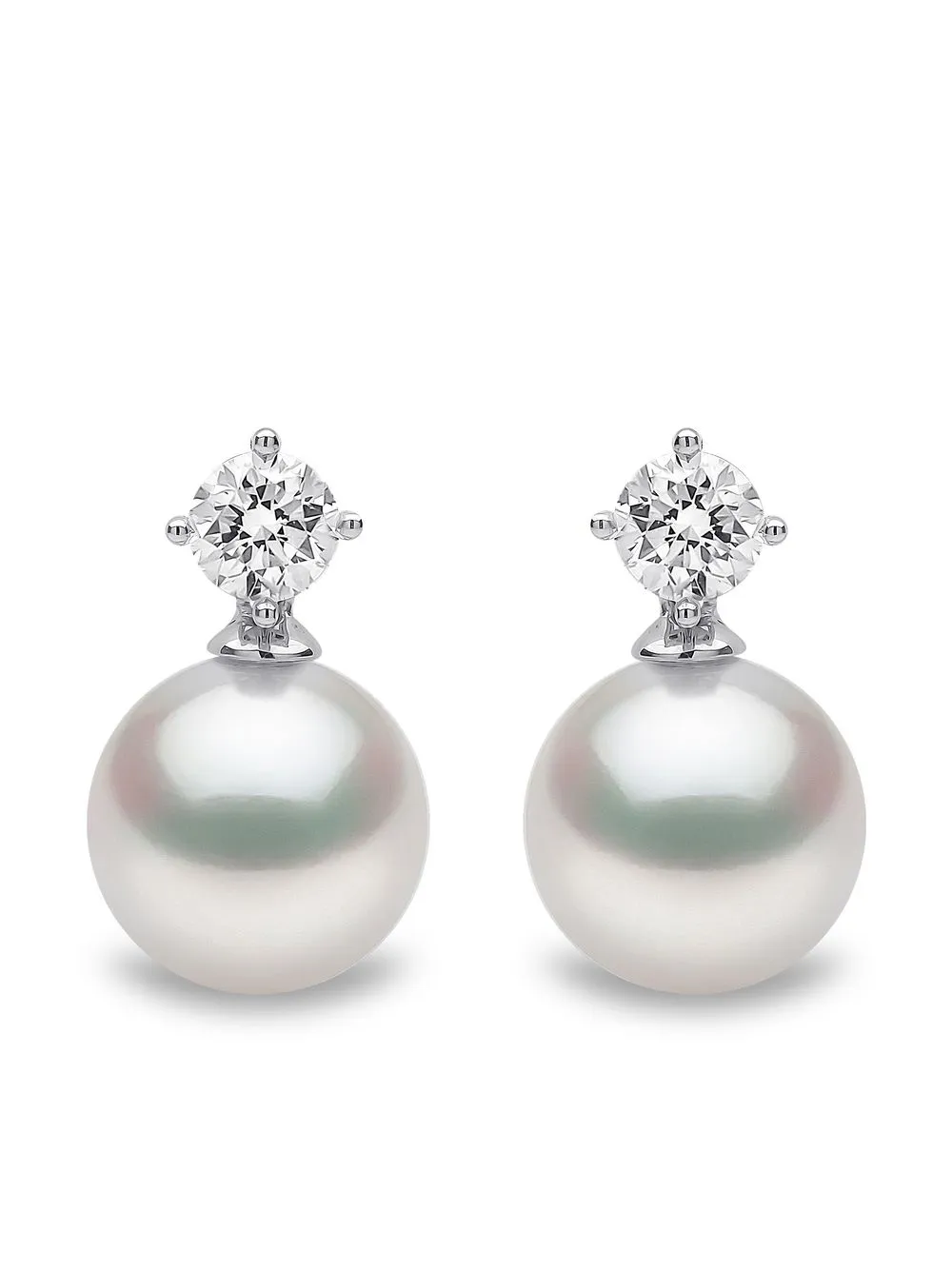 

Серьги Classic из белого золота с жемчугом Yoko London, серебяный