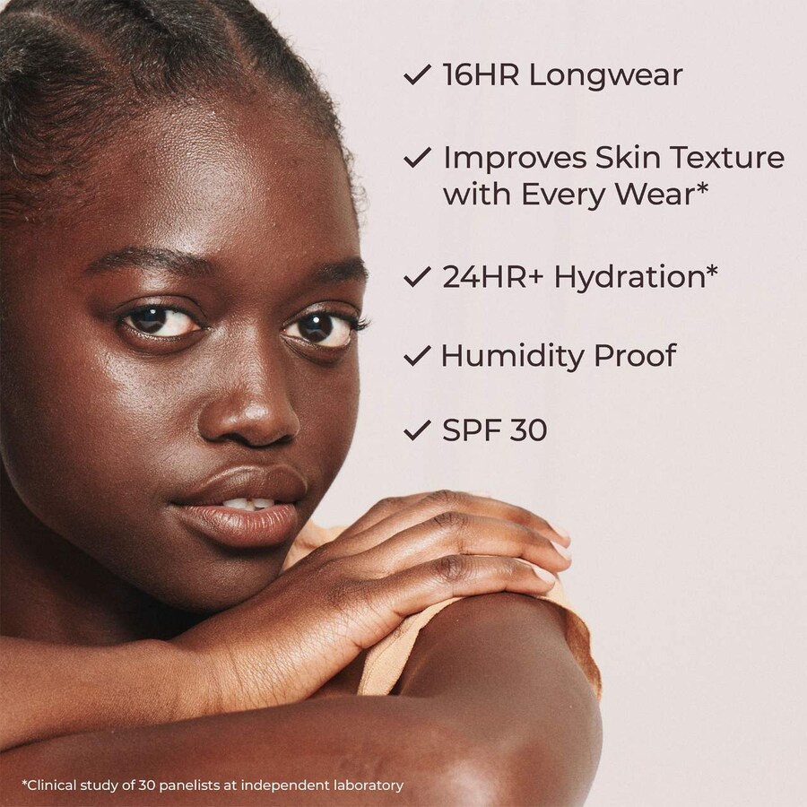 Крем для лица SPF30 LAURA MERCIER Стойкий тонирующий увлажняющий с эффектом сияющей кожи и гиалуроновой кислотой — фото 4