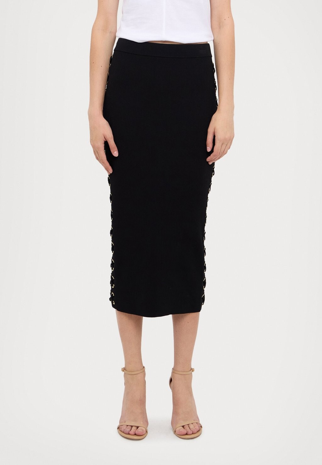 

Юбка-карандаш SIDE LACING MIDI SKIRT MICHAEL Michael Kors, черный