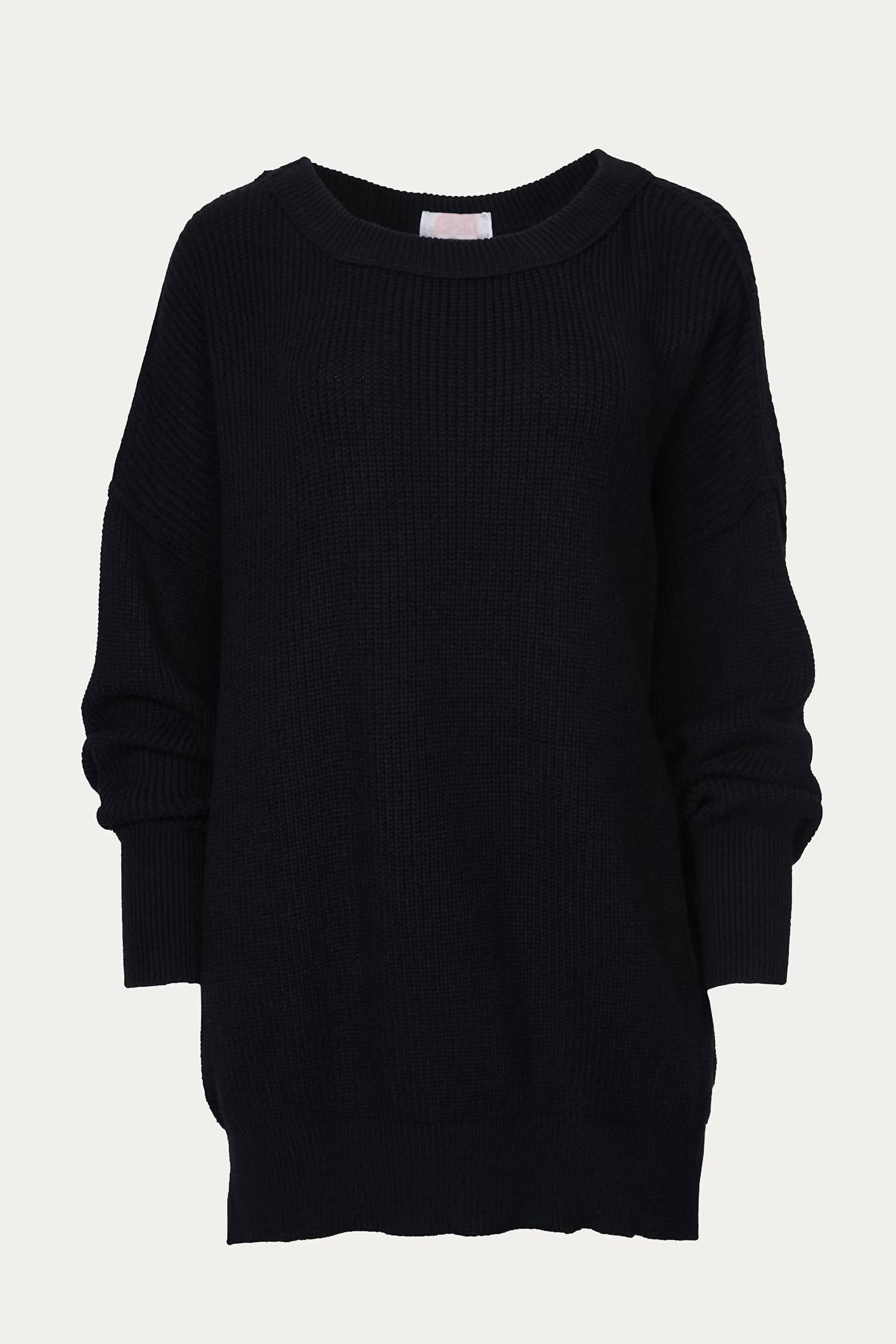 

Любимый свободный свитер черного цвета ESLEY COLLECTION