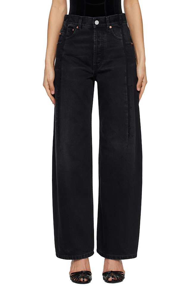 

Обрезанные джинсы Vetements, черный