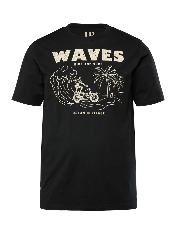 

Футболка с короткими рукавами черного цвета JP1880, Черный, Футболка с короткими рукавами черного цвета JP1880