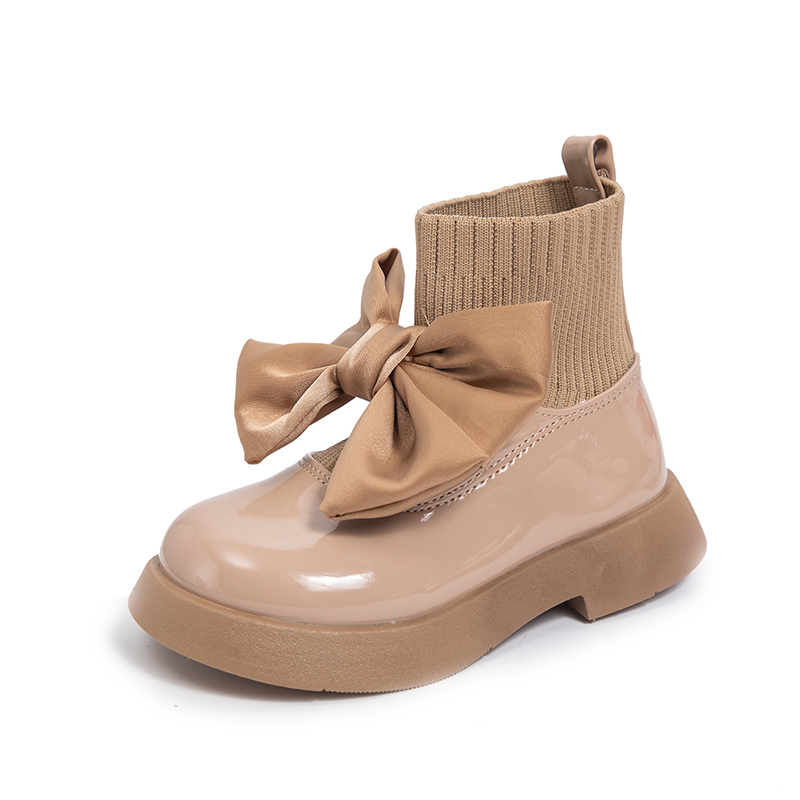 

Высокие детские кожаные туфли для детей FIRS Kids, хаки