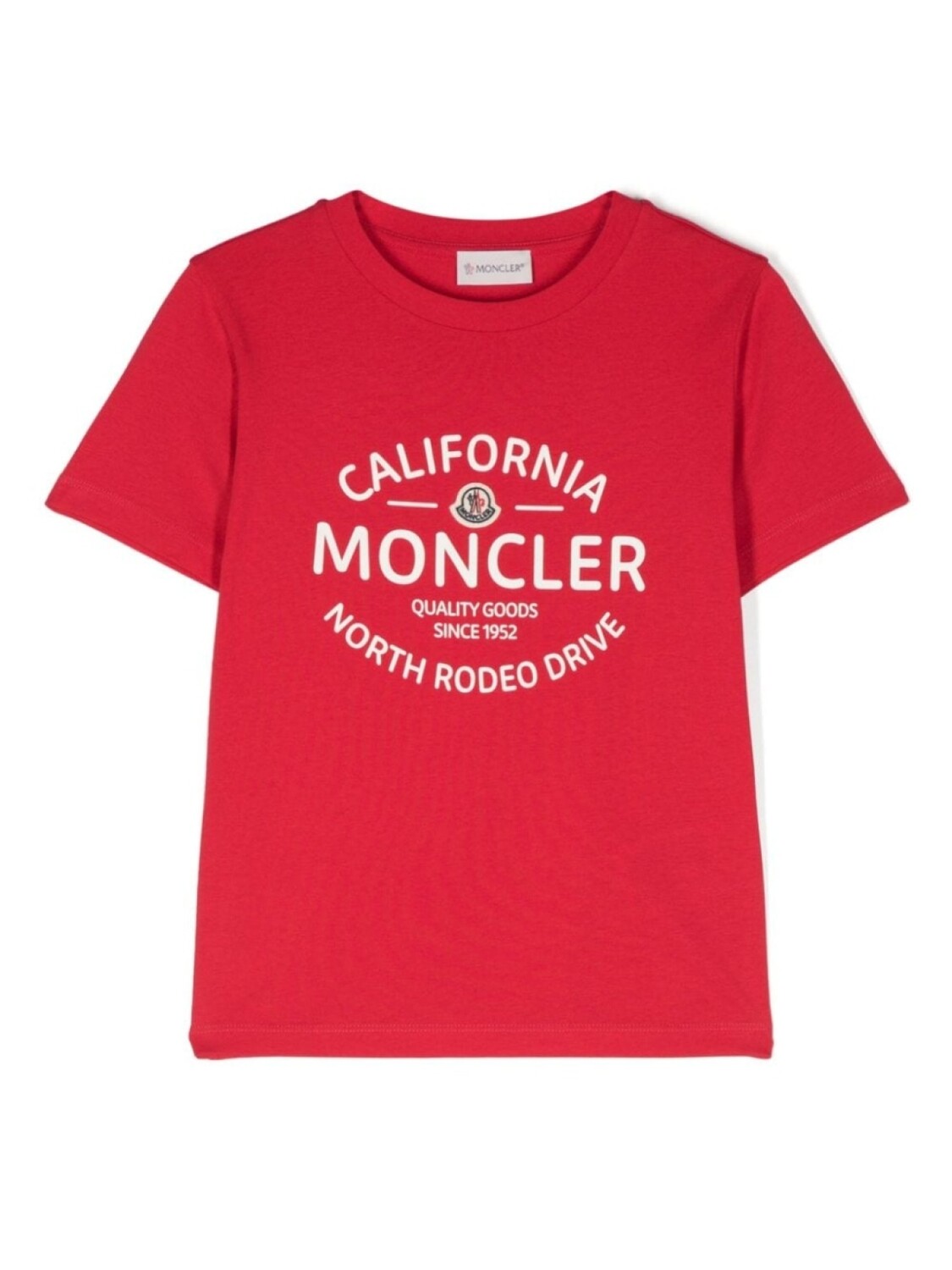 

Moncler Enfant футболка с логотипом, красный