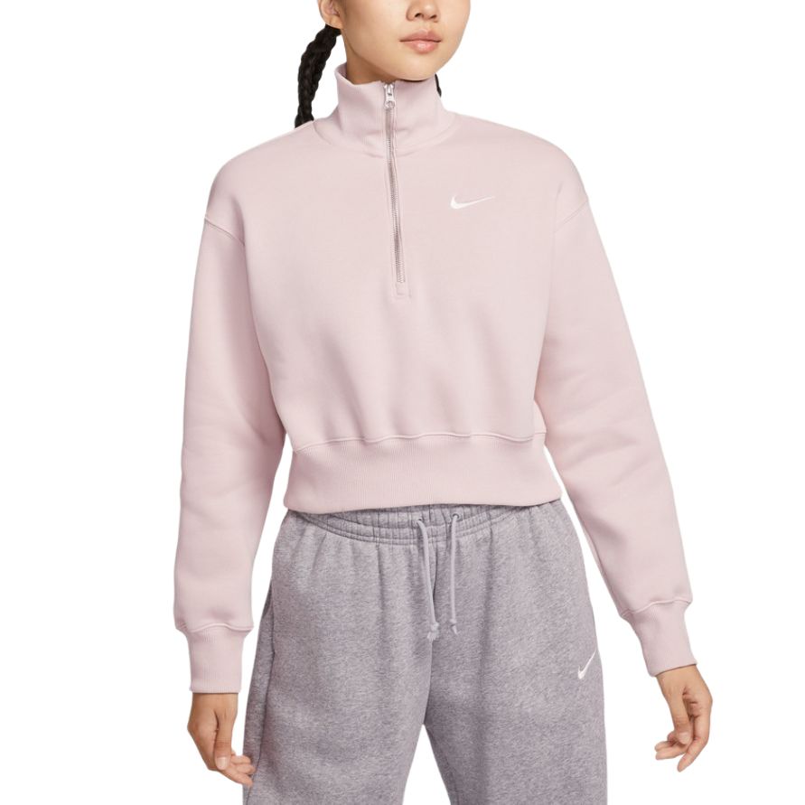 

Флисовая толстовка PHNX FLC QZ CROP женская Nike, розовый