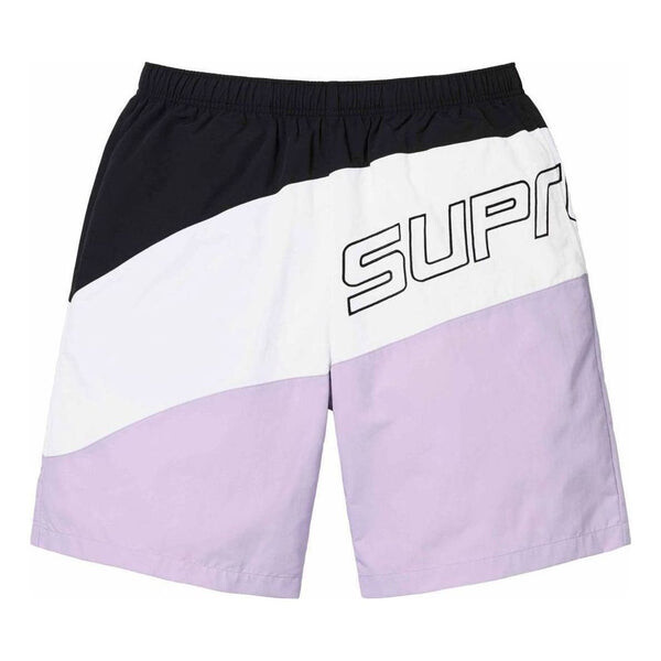 

Шорты curve nylon short 'black white purple' Supreme, черный