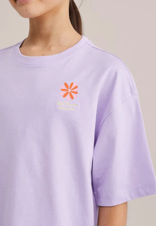 Футболка с принтом We Fashion, Lilac — фото 4