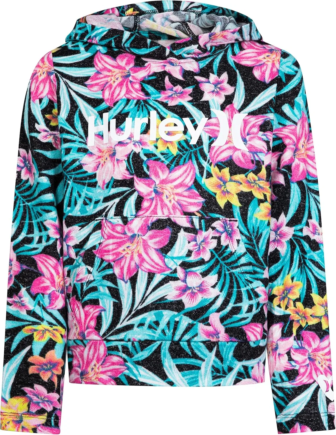 Толстовка Hurley для девочек One and Only, цвет Hyper Pink/Black