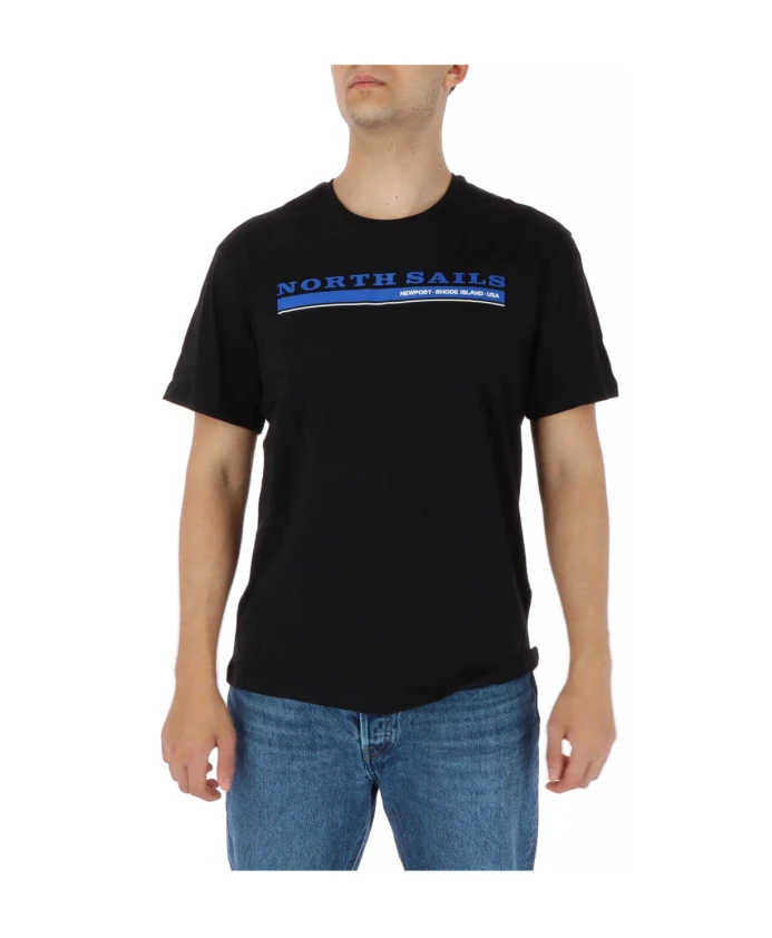 

Желтая футболка с круглым вырезом и короткими рукавами North Sails, черный