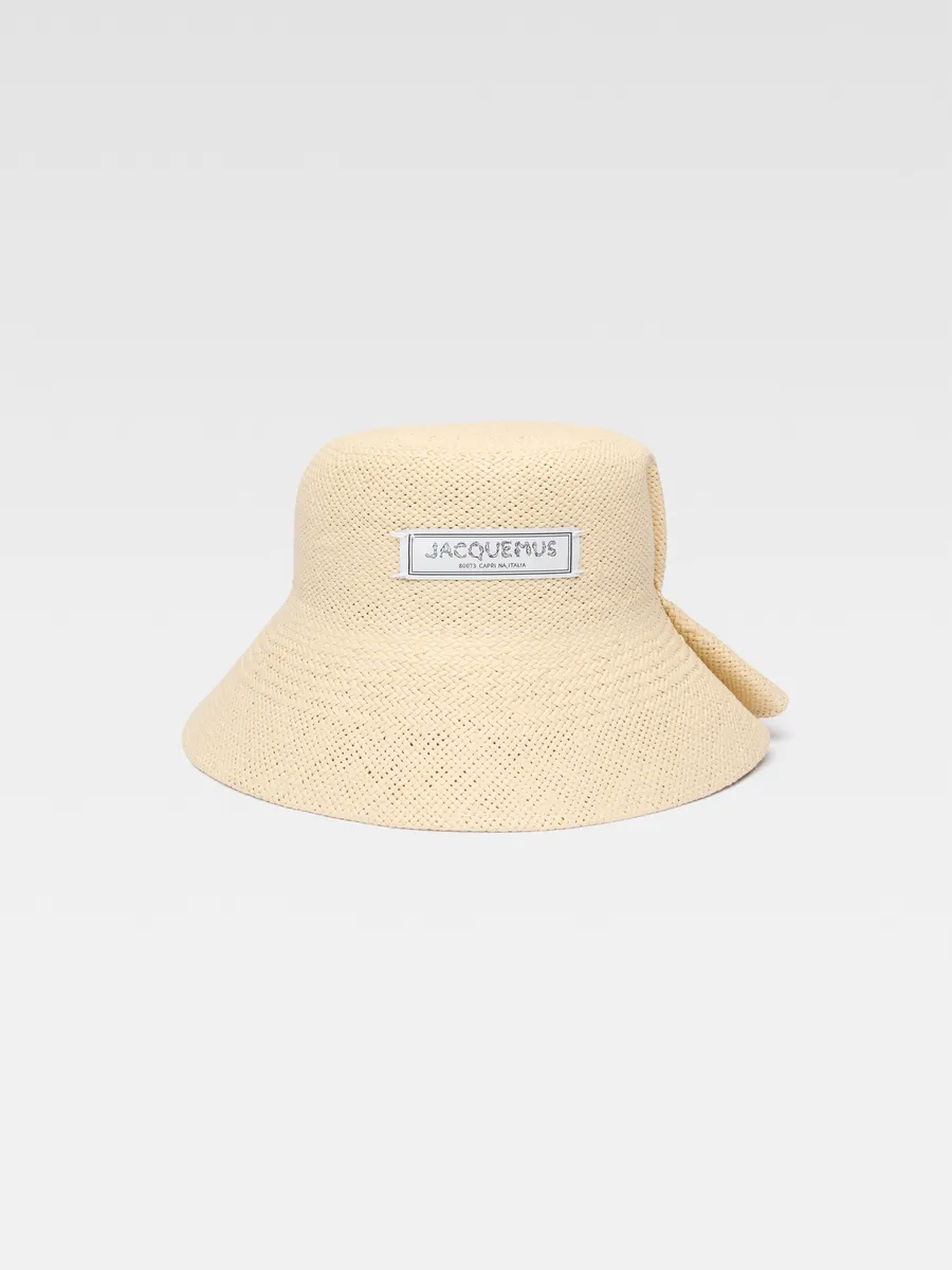 

Сложенная шляпа-ведро из рафии Ле Вела Jacquemus, мультиколор