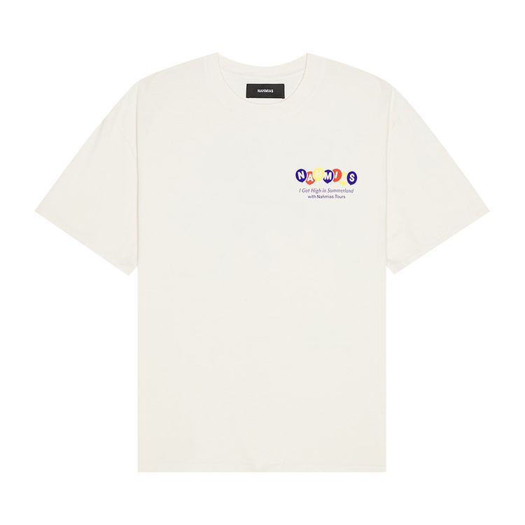 

Футболка Nahmias High In Summerland Boxy T-Shirt 'Egg White', белый