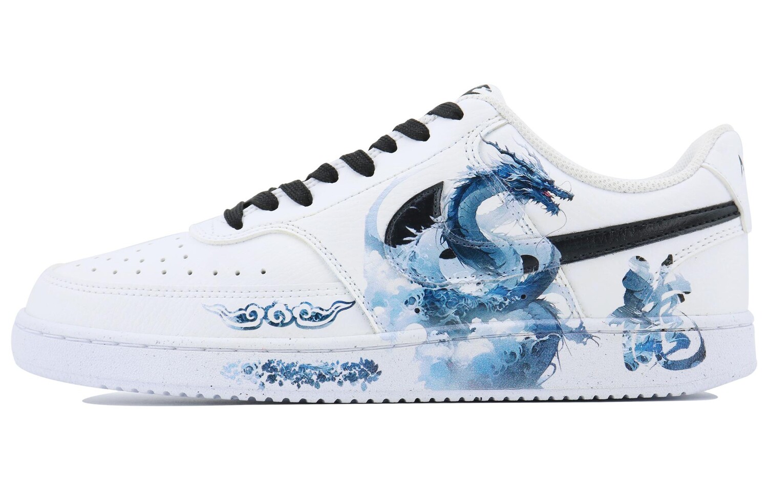

Кроссовки Nike Court Vision 1 Skateboarding Shoes Women's Low-top Blue, белый