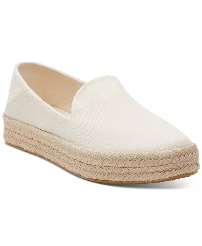 Женские эспадрильи Carolina Slip-On Rope TOMS, белый
