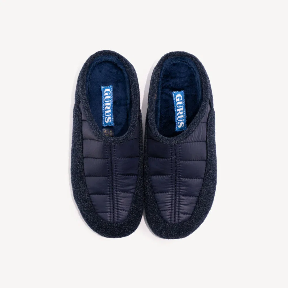 Мужские тёмно-синие зимние шлёпанцы Cadiz New от Gurus Shoes — фото 4