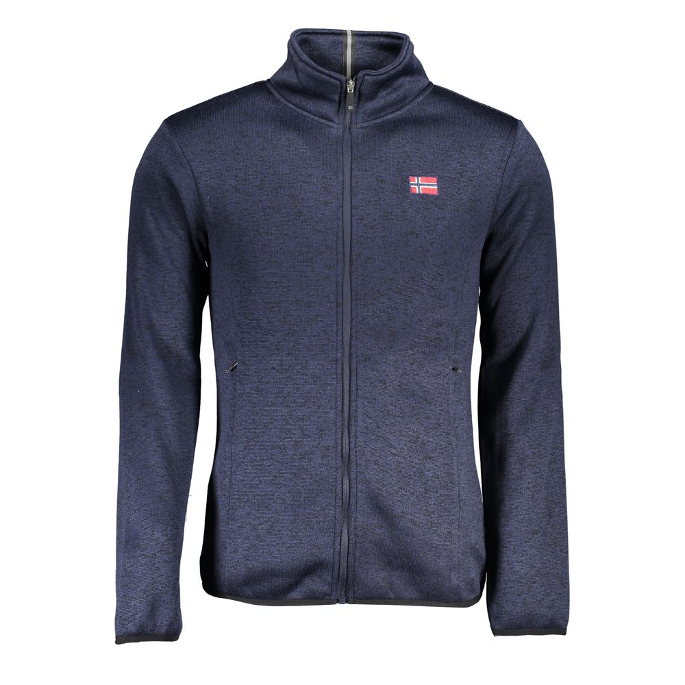 

Элегантная толстовка с длинным рукавом на молнии Geographical Norway, синий