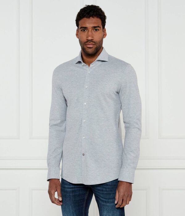 

Рубашка p-hank-spread-243 Slim fit Boss, серый