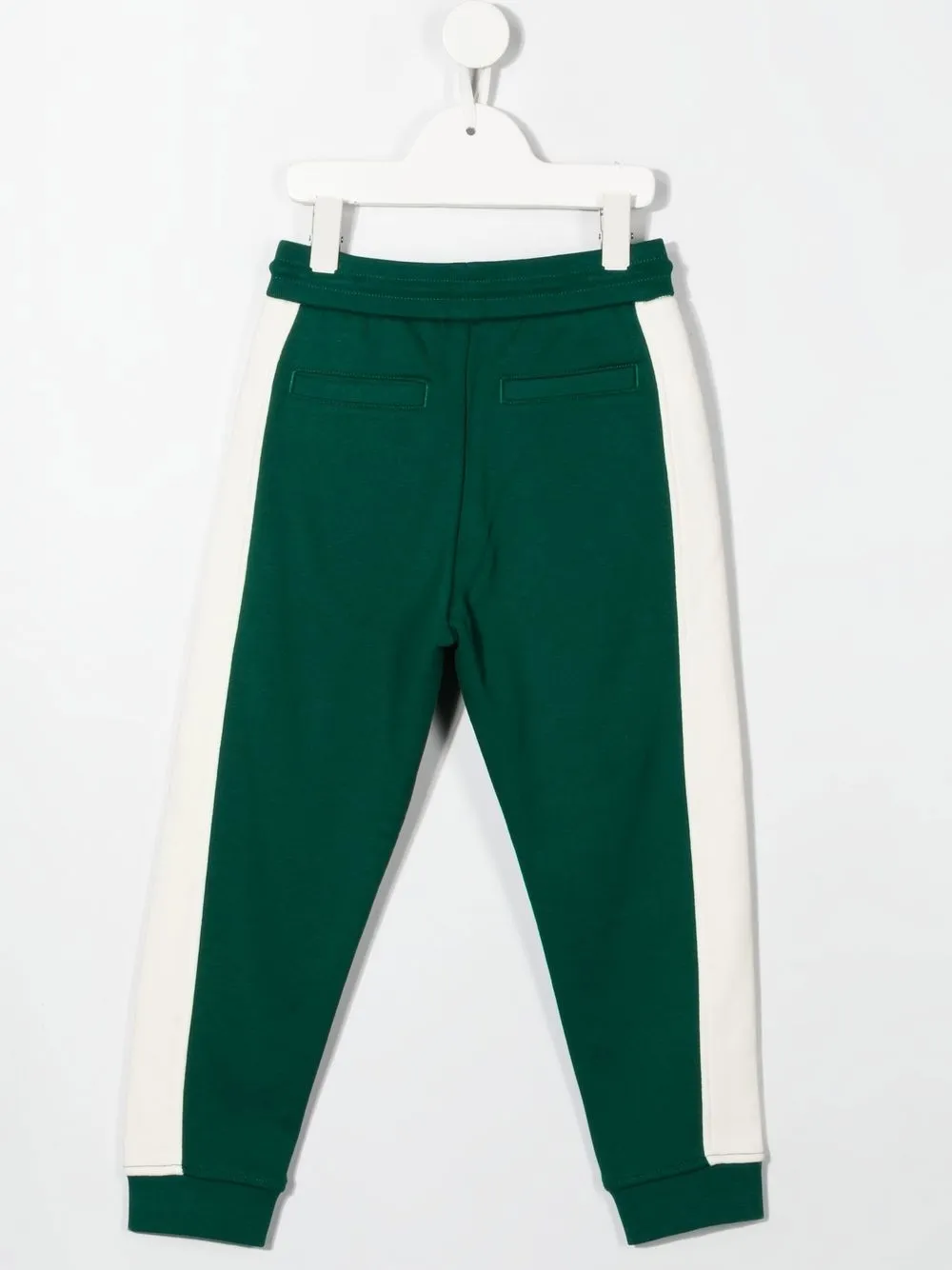 Спортивные брюки в стиле колор-блок Emporio Armani Kids, зеленый — фото 2