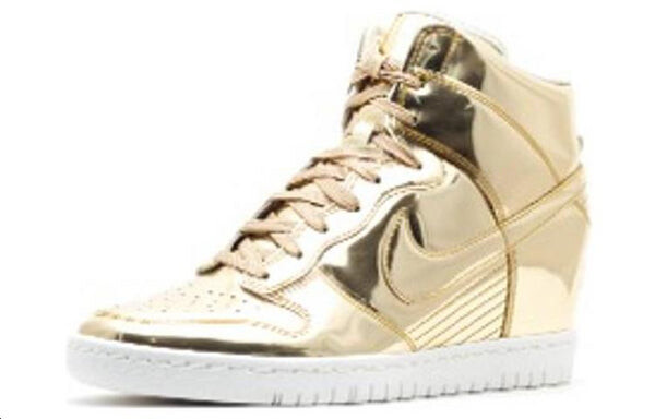 Кроссовки dunk sky hi sp Nike, желтый — фото 2