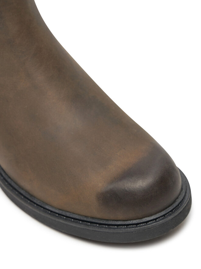 Ботильоны на плоской подошве Clarks, коричневый — фото 4