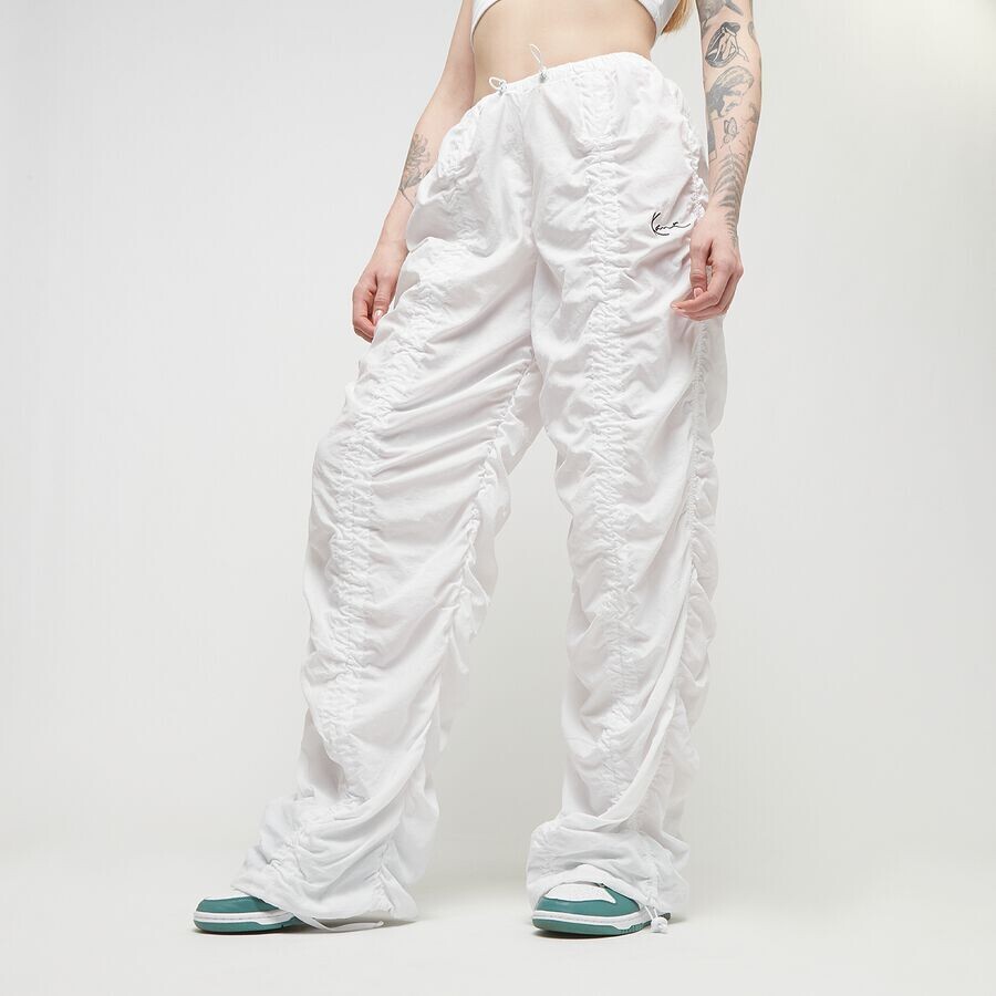 

Маленькие брюки с фирменным сбором Parachute Karl Kani, цвет white