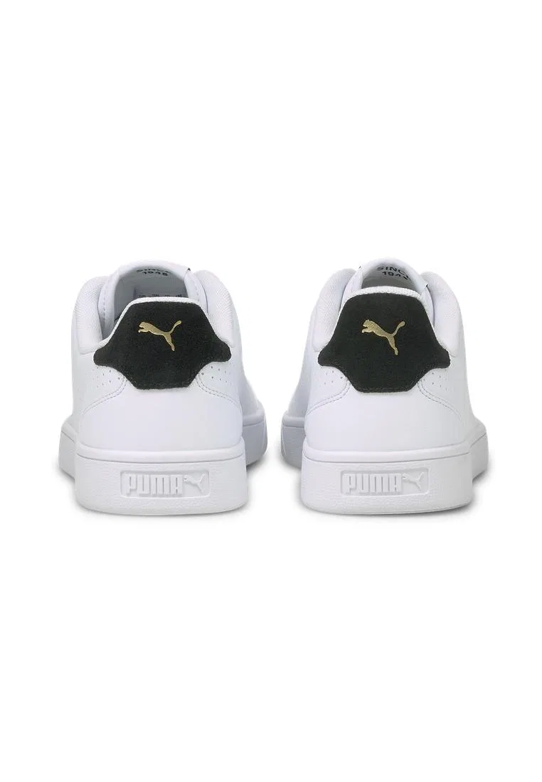 Кроссовки перфорированные, Shuffle Puma, белый/черный/золотой — фото 2