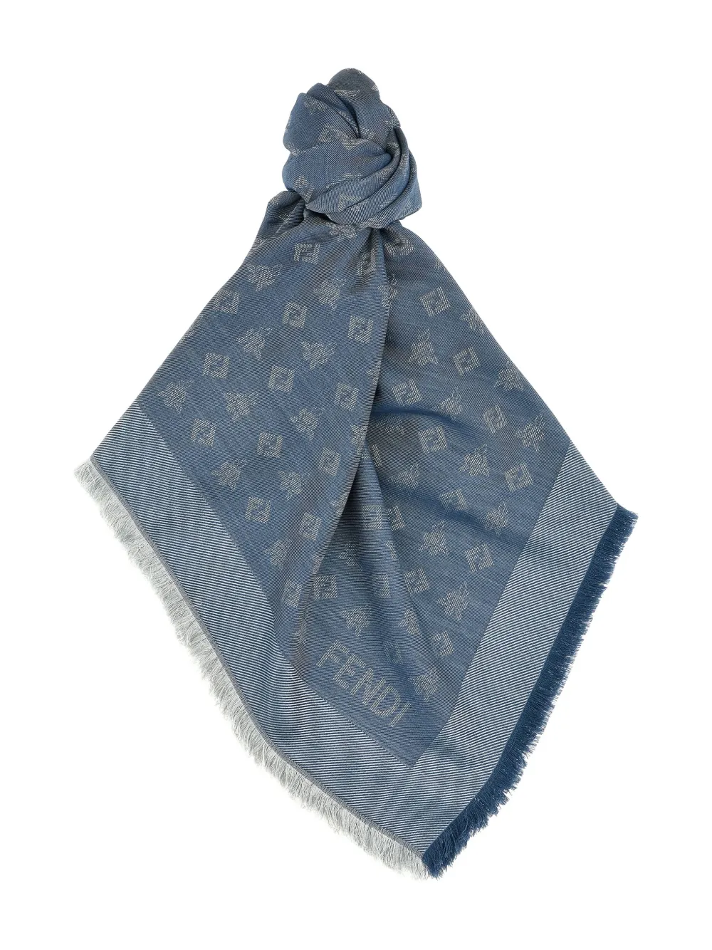 

Шарф с логотипом FENDI, синий