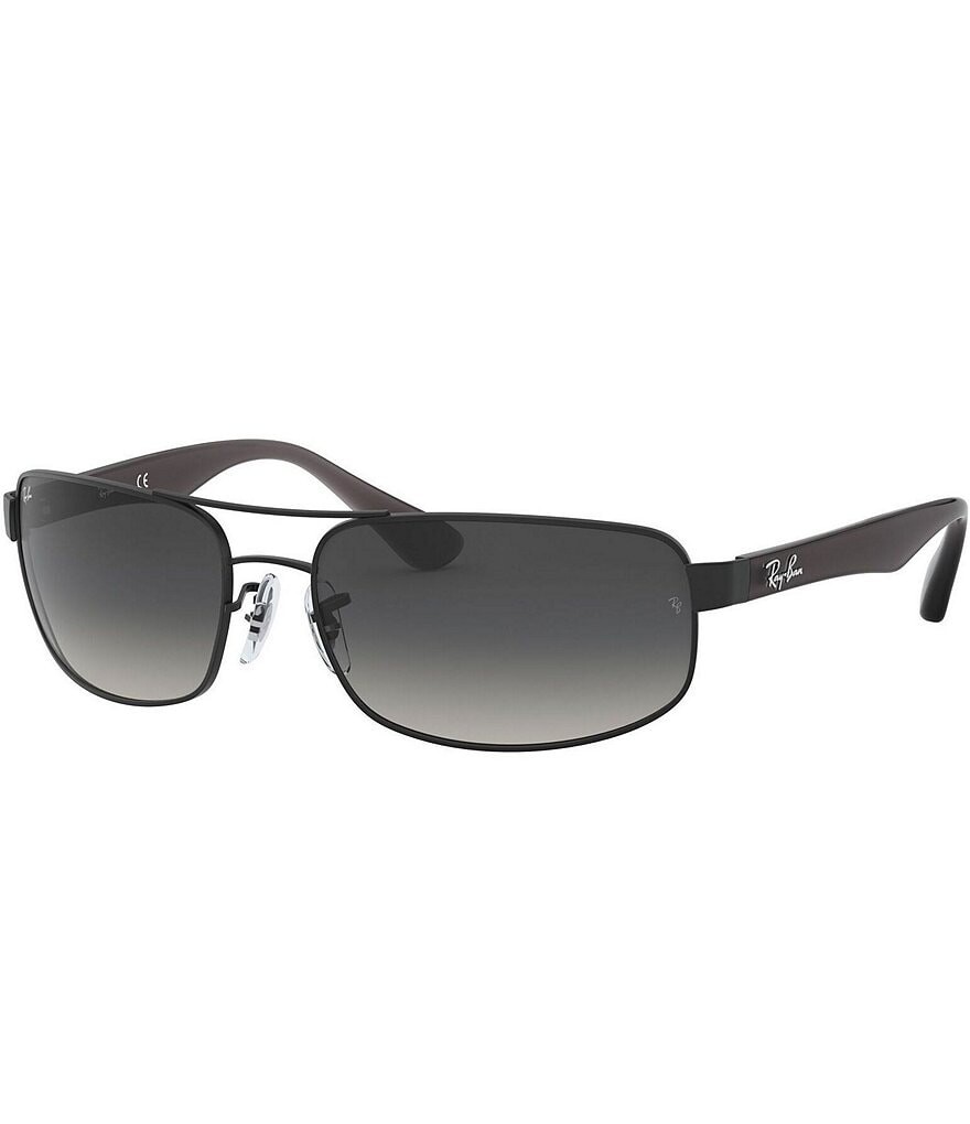 

Мужские прямоугольные солнцезащитные очки Ray-Ban 0RB3445 61 мм, серый