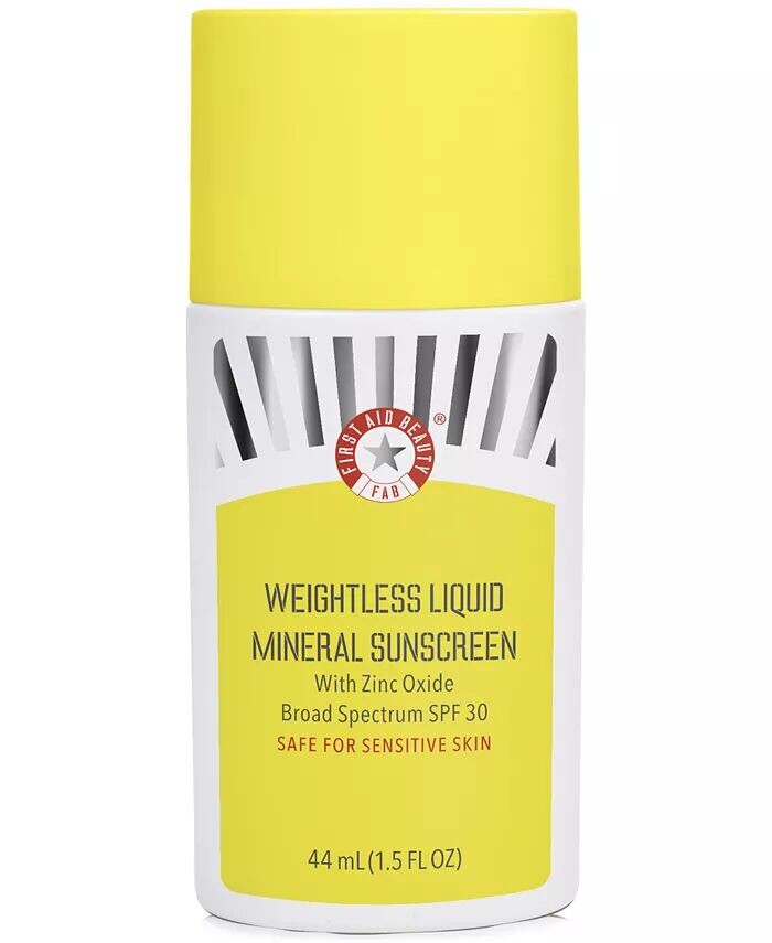 

Невесомый жидкий минеральный солнцезащитный крем SPF 30, 1,5 унции First Aid Beauty