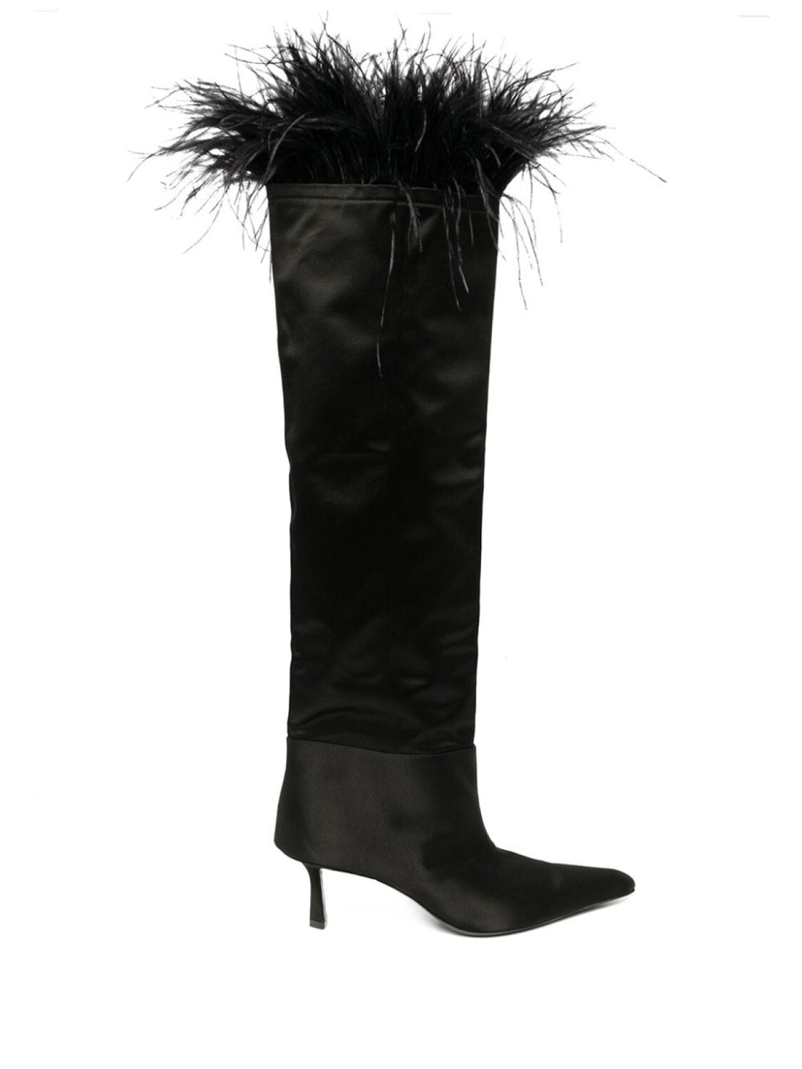 Alexander Wang сапоги Viola с перьями, черный