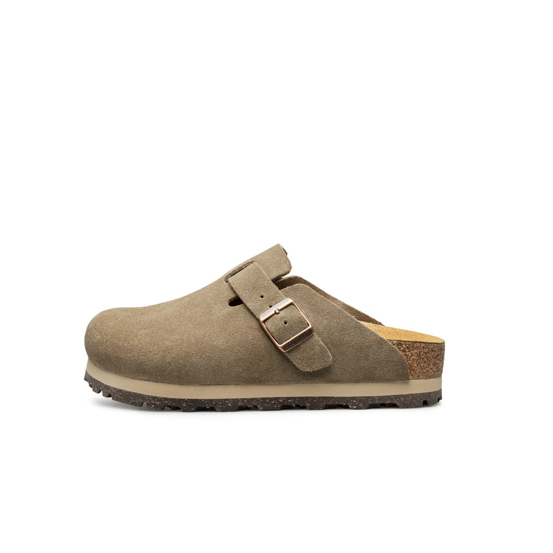 

EVA резиновая подошва бесшумные нескользящие закрытые тапочки unisex AU&MU, серый