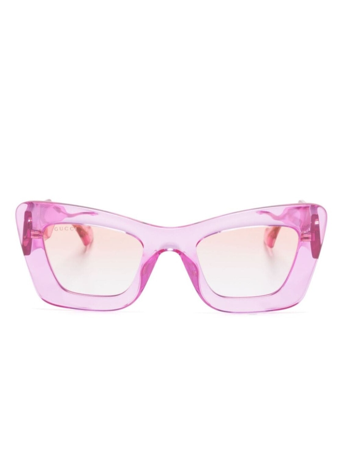 

Солнцезащитные очки в оправе 'кошачий глаз' Gucci Eyewear, розовый