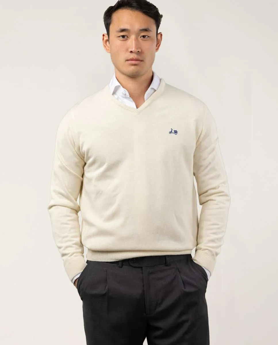 

Мужской свитер с воротником поло Scotta 1985, пастельно-розовый