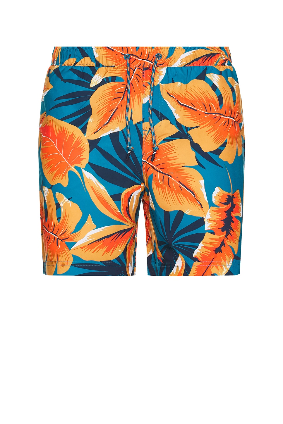 

Плавательные шорты "Тропический лист" на 7 дюймов Original Penguin, mosaic blue