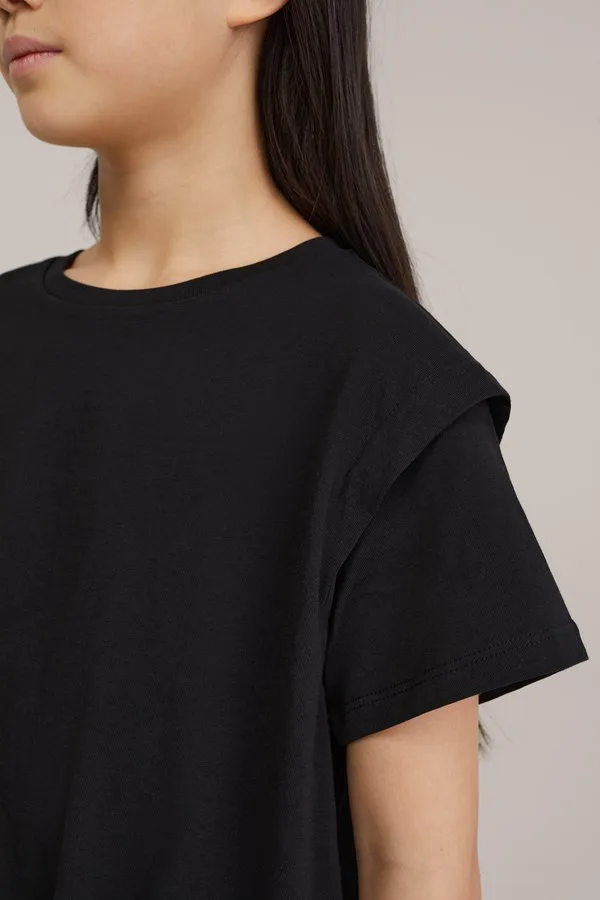 Простая футболка We Fashion, Black — фото 2
