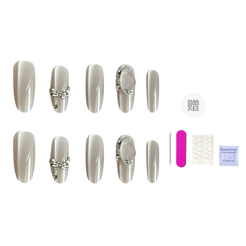 

Искусственные ногти для женщин ORANOT, Mid-Length M, Suitable For Chubby Hands 16-12-13-12-9