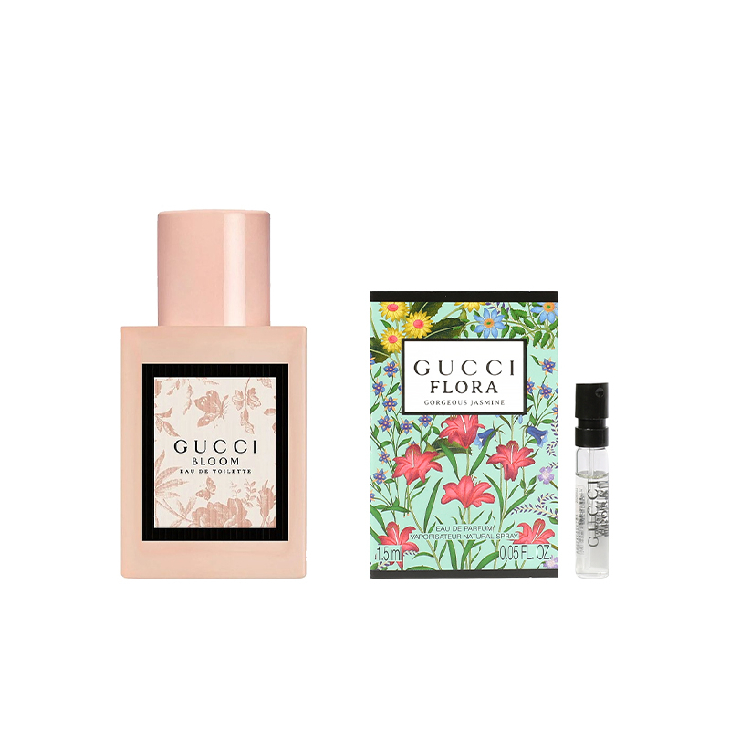 Flora Glow женская туалетная вода +Dreamy Jasmine/Dreamy Gardenia 1,5 мл стойкий аромат парфюмерная композиция GUCCI — фото 2