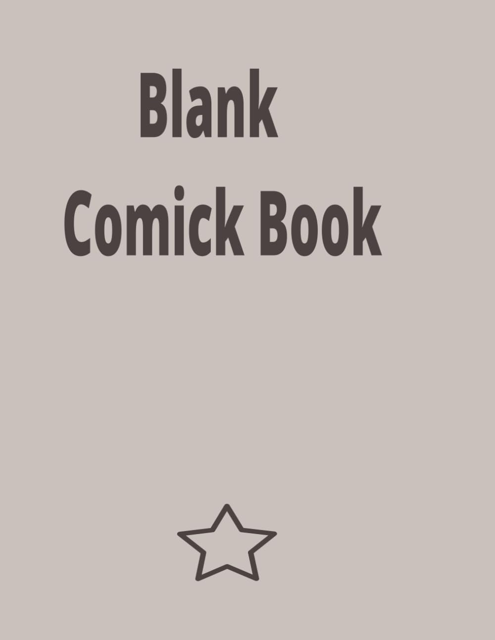 

blank Comic Book (Independently published)