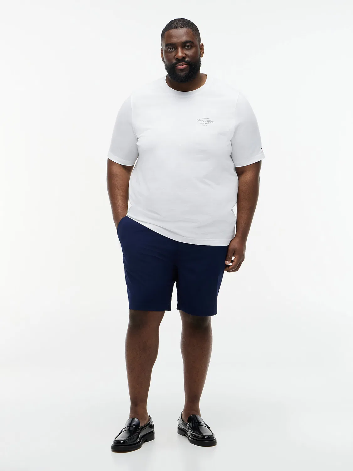 Футболка Tommy Hilfiger Big & Tall, White — фото 4