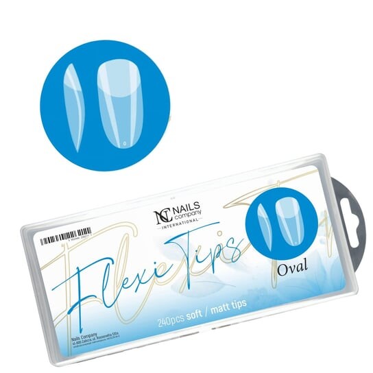 

Гелевые типсы Flexy овальной формы Nails Company