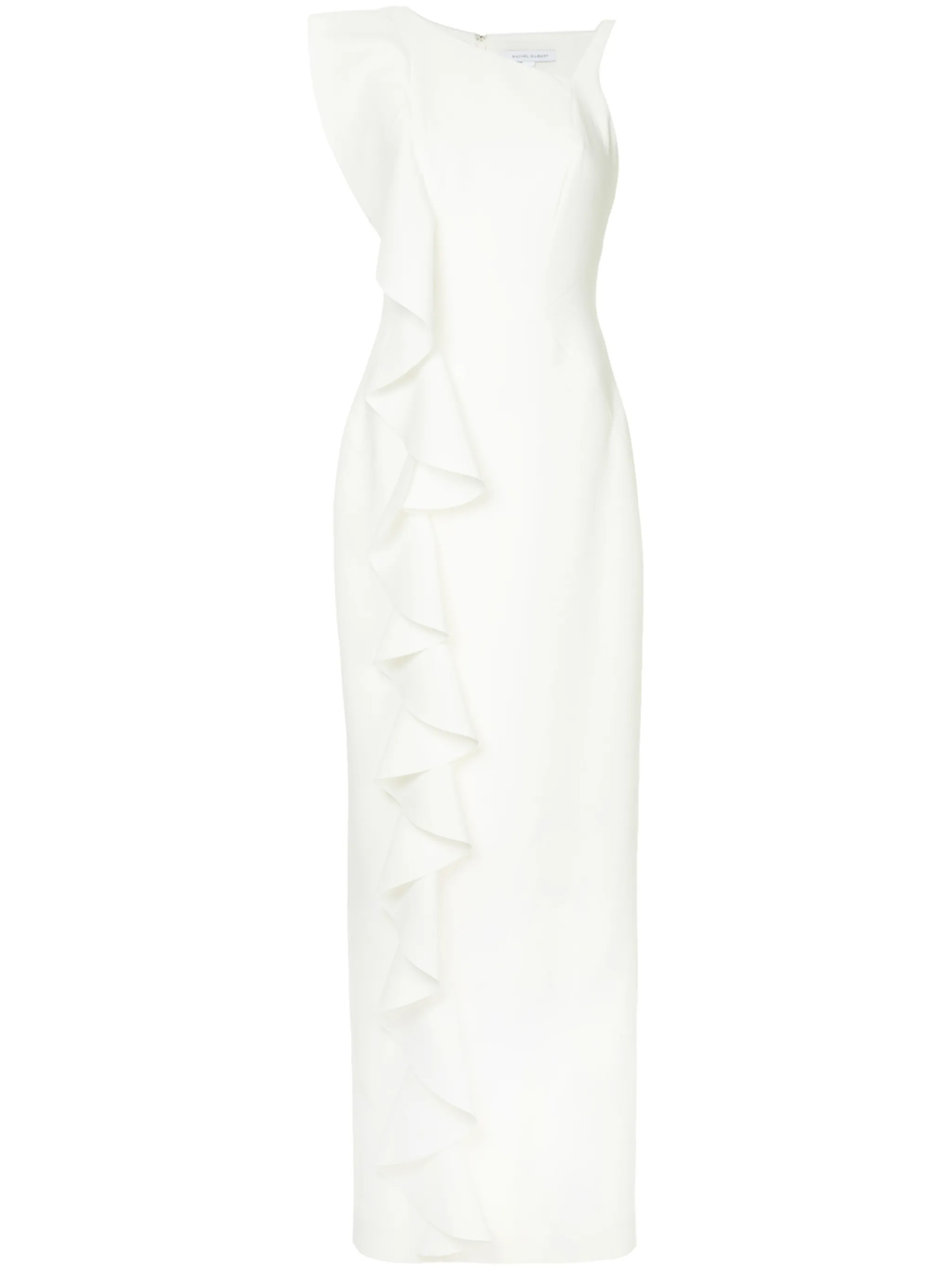 

Длинное платье с оборками Rachel Gilbert, белый